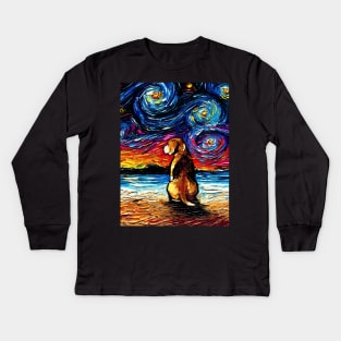 Beagle Night 2 Kids Long Sleeve T-Shirt